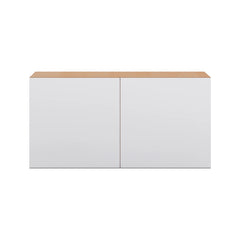Modernform Cabinet Matte White 36" W X 18" H X 12" D Double Door Wall Cabinet