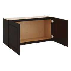J&K Espresso K8 Double Door Wall Cabinet - 36" W x 18" H