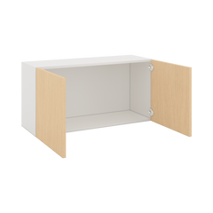 Modernform Cabinet Natural Oak 36" W X 18" H X 12" D Double Door Wall Cabinet