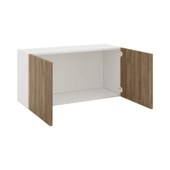 Modernform Cabinet Walnut 36" W X 18" H X 12" D Double Door Wall Cabinet