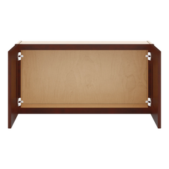 J&K Mahogany J5 Double Door Wall Cabinet - 36" W x 18" H