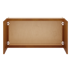 J&K Mocha Glazed K10 Double Door Wall Cabinet - 36" W x 18" H