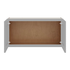 J&K Castle Grey S5 Double Door Wall Cabinet - 36" W x 18" H