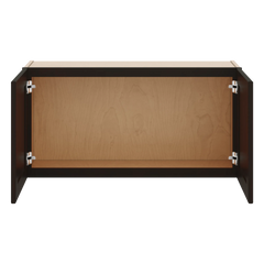 J&K Espresso K8 Double Door Wall Cabinet - 36" W x 18" H