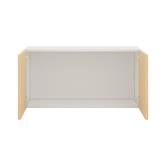 Modernform Cabinet Natural Oak 36" W X 18" H X 12" D Double Door Wall Cabinet