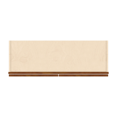 J&K Mocha Glazed K10 Double Door Wall Cabinet - 36" W x 18" H