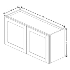 Wolf Classic Hazelnut Stain Stain 36"W X 18"H Wall Cabinet