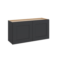 Modernform Cabinet Onyx Black Shaker 36" W X 18" H X 12" D Double Door Wall Cabinet