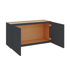Modernform Cabinet Onyx Black Shaker 36" W X 18" H X 12" D Double Door Wall Cabinet