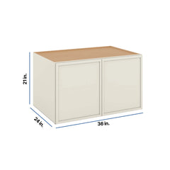 Modernform Cabinet Slim Dove White 36" W X 21" H X 24" D Double Door Wall Cabinet