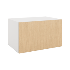 Modernform Cabinet Natural Oak 36" W X 21" H X 24" D Double Door Wall Cabinet