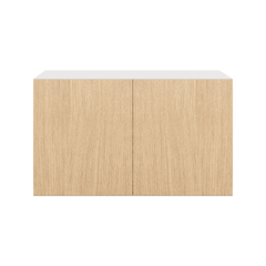 Modernform Cabinet Natural Oak 36" W X 21" H X 24" D Double Door Wall Cabinet
