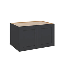 Modernform Cabinet Onyx Black Shaker 36" W X 21" H X 24" D Double Door Wall Cabinet
