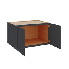 Modernform Cabinet Onyx Black Shaker 36" W X 21" H X 24" D Double Door Wall Cabinet