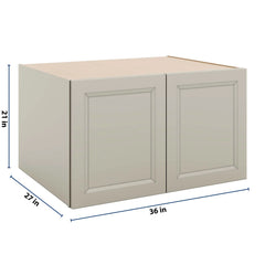 J&K Pebble B6 Refrigerator Wall Cabinet - 36" W x 21" H x 27" D