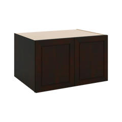 J&K Espresso K8 Refrigerator Wall Cabinet - 36" W x 21" H x 27" D