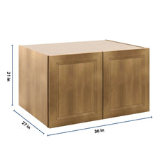 J&K Butterscotch B8 Refrigerator Wall Cabinet - 36" W x 21" H x 27" D