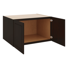 J&K Espresso K8 Refrigerator Wall Cabinet - 36" W x 21" H x 27" D