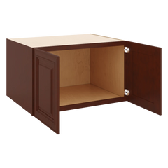 J&K Mahogany J5 Refrigerator Wall Cabinet - 36" W x 21" H x 27" D