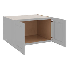 J&K Castle Grey S5 Refrigerator Wall Cabinet - 36" W x 21" H x 27" D