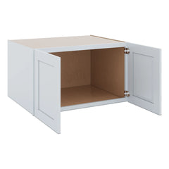 J&K White Shaker S8 Refrigerator Wall Cabinet - 36" W x 21" H x 27" D