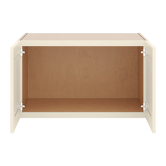 J&K Pearl Glazed H9 Refrigerator Wall Cabinet - 36" W x 21" H x 27" D
