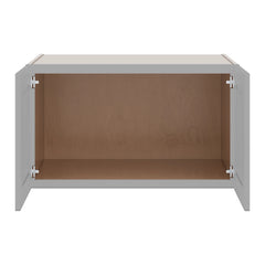 J&K Castle Grey S5 Refrigerator Wall Cabinet - 36" W x 21" H x 27" D
