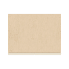 J&K Pearl Glazed H9 Refrigerator Wall Cabinet - 36" W x 21" H x 27" D