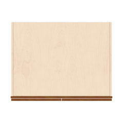 J&K Mocha Glazed K10 Refrigerator Wall Cabinet - 36" W x 21" H x 27" D