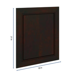 J&K Espresso K8 Dummy Door Panel 18" W x 21" H