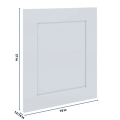 J&K White Shaker S8 Dummy Door Panel 18" W x 21" H