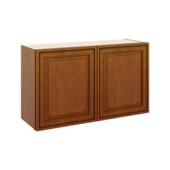J&K Mocha Glazed K10 Double Door Wall Cabinet - 36" W x 21" H