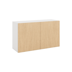 Modernform Cabinet Natural Oak 36" W X 21" H X 12" D Double Door Wall Cabinet