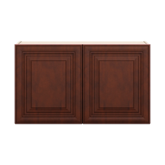 J&K Mahogany J5 Double Door Wall Cabinet - 36" W x 21" H