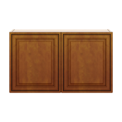 J&K Mocha Glazed K10 Double Door Wall Cabinet - 36" W x 21" H