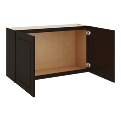 J&K Espresso K8 Double Door Wall Cabinet - 36" W x 21" H
