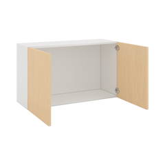 Modernform Cabinet Natural Oak 36" W X 21" H X 12" D Double Door Wall Cabinet
