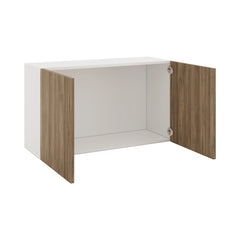 Modernform Cabinet Walnut 36" W X 21" H X 12" D Double Door Wall Cabinet