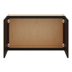J&K Espresso K8 Double Door Wall Cabinet - 36" W x 21" H