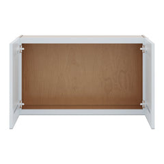 J&K White Shaker S8 Double Door Wall Cabinet - 36" W x 21" H