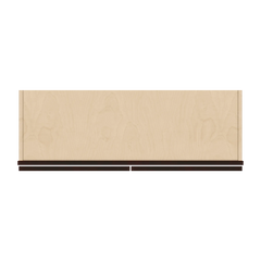 J&K Java Coffee S1 Double Door Wall Cabinet - 36" W x 21" H