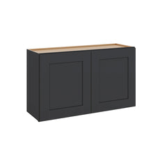 Modernform Cabinet Onyx Black Shaker 36" W X 21" H X 12" D Double Door Wall Cabinet