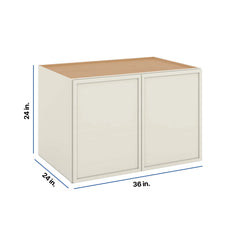 Modernform Cabinet Slim Dove White 36" W X 24" H X 24" D Double Door Wall Cabinet