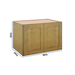 Modernform Cabinet Natural Shaker 36" W X 24" H X 24" D Double Door Wall Cabinet