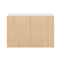 Modernform Cabinet Natural Oak 36" W X 24" H X 24" D Double Door Wall Cabinet