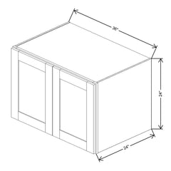 Fabuwood Quest Metro Frost 36"W X 24"H X 24"Deep Wall