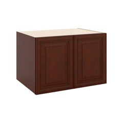 J&K Mahogany J5 Refrigerator Wall Cabinet - 36" W x 24" H x 27" D