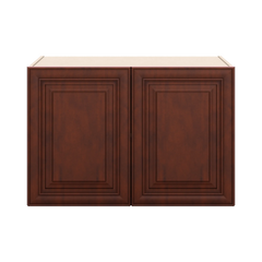 J&K Mahogany J5 Refrigerator Wall Cabinet - 36" W x 24" H x 27" D