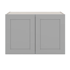 J&K Castle Grey S5 Refrigerator Wall Cabinet - 36" W x 24" H x 27" D