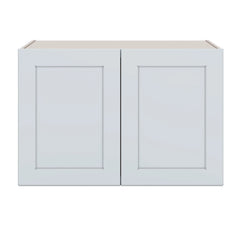 J&K White Shaker S8 Refrigerator Wall Cabinet - 36" W x 24" H x 27" D